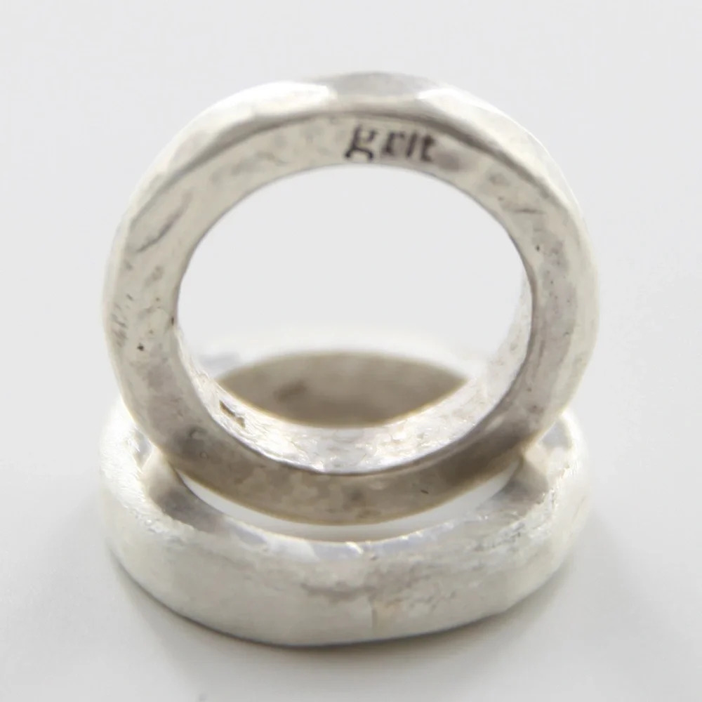 1 ring - Our new signature sterling unisex GRIT ru… - Picture 2 of 16